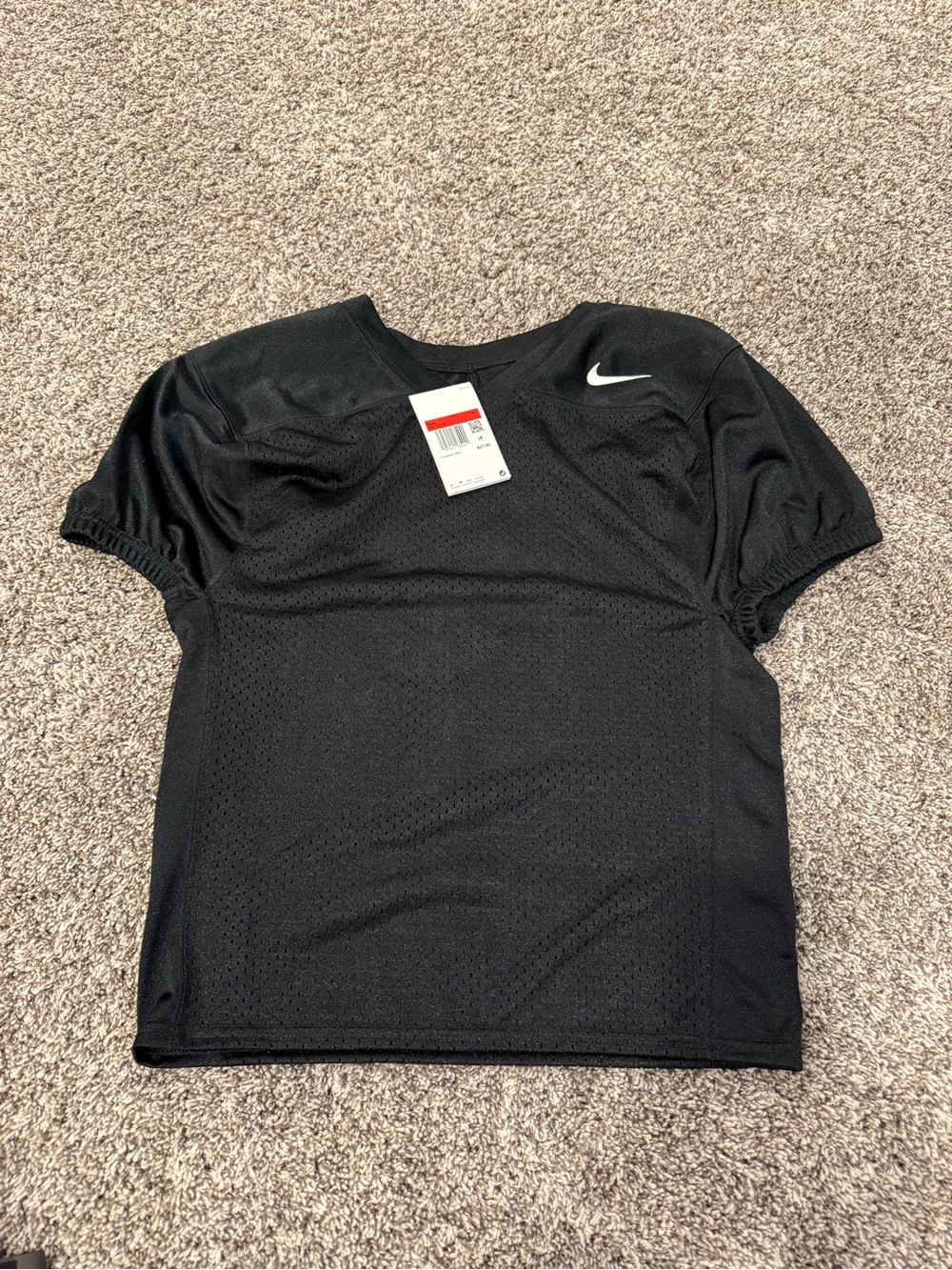 Nike Black Mesh Short-Sleeve Kids Jersey - Picture 1 of 6